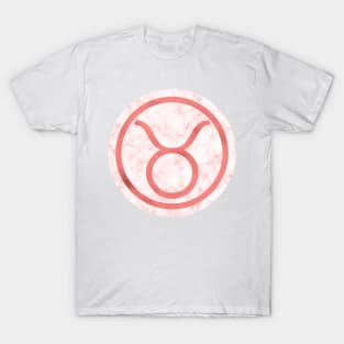 Living Coral Marble Zodiac - Taurus T-Shirt